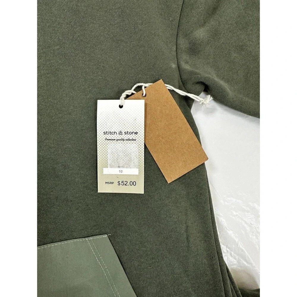 Youth Boy’s Green 2-Piece Sweatshirt and Sweatpants Set Size 10